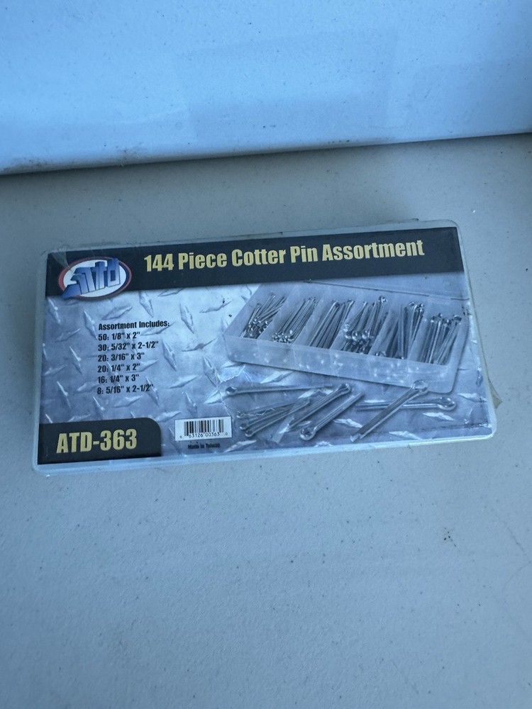 ATD-363 144-piece large cotter pin assortment
