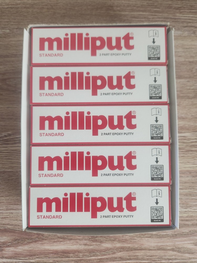 Milliput Versatile Epoxy Putty - STANDARD (YELLOW-GREY) 10 PACK