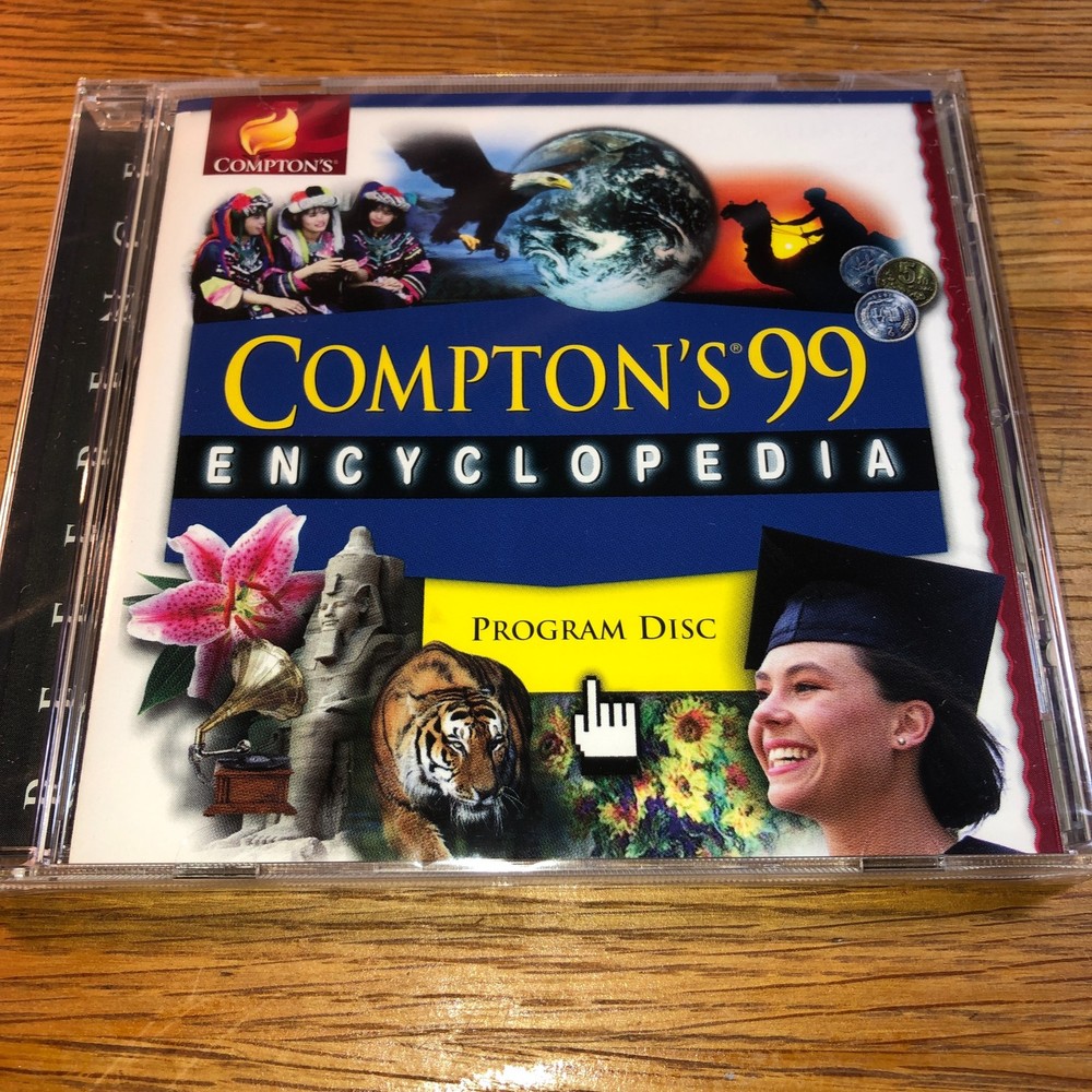 SEALED NEW Compton’s 1999 Encyclopedia Program Disc CD-ROM Windows 95 Reference