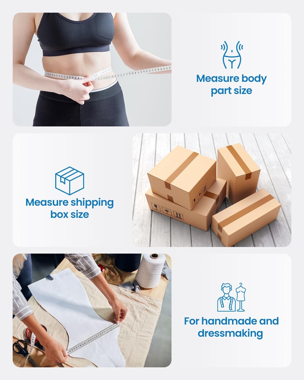 Smart Tape Body Measuring Tape Bluetooth Tailor Tape Ruler Seamstress Soft Flat