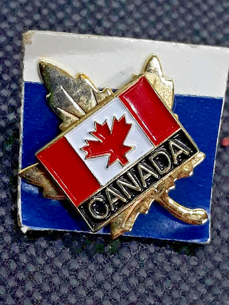 Vintage Maple Leaf Canada Flag Lapel Pin