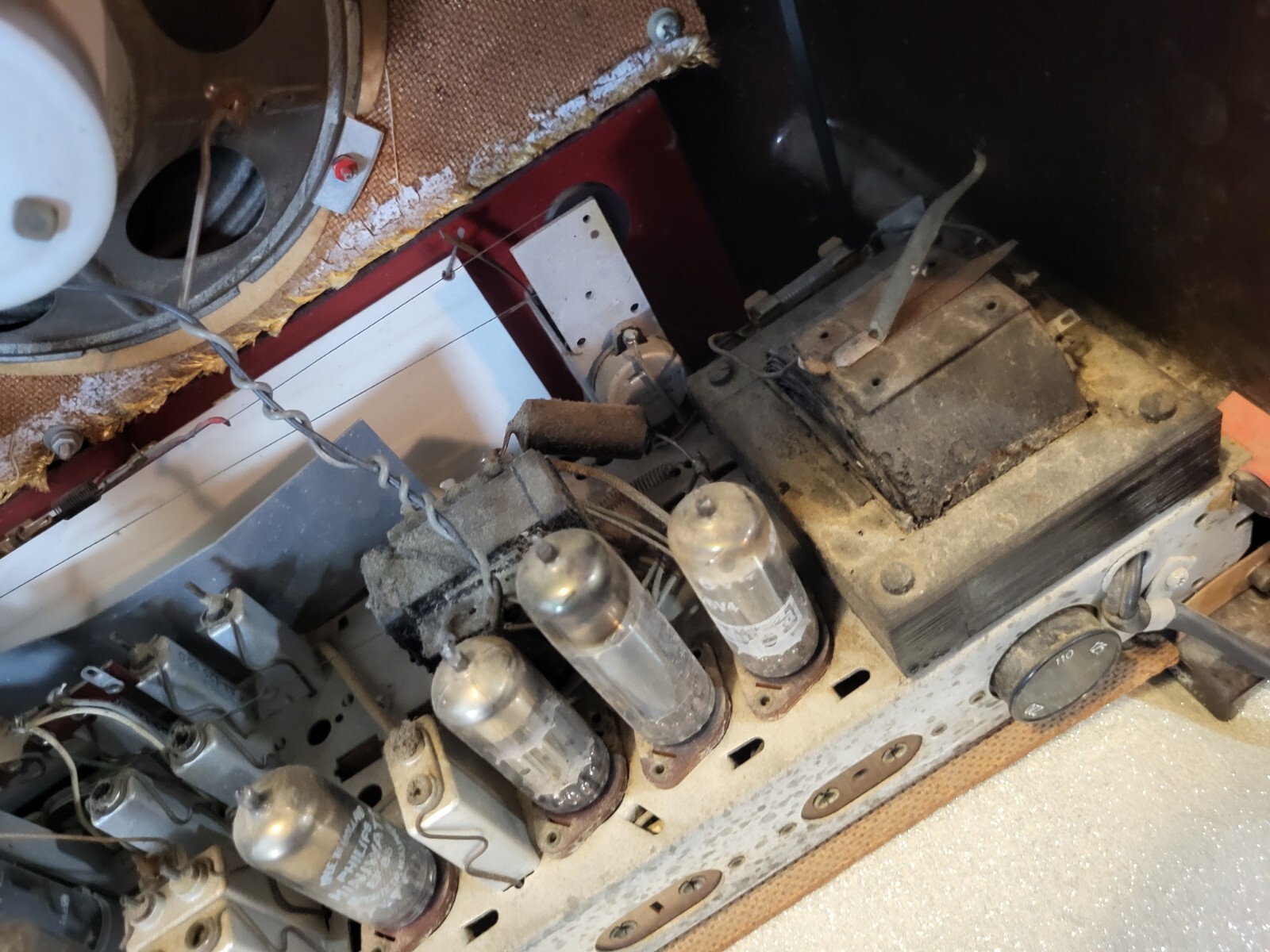 Vintage Norelco Tube Radio 1950's BX433 BX 433