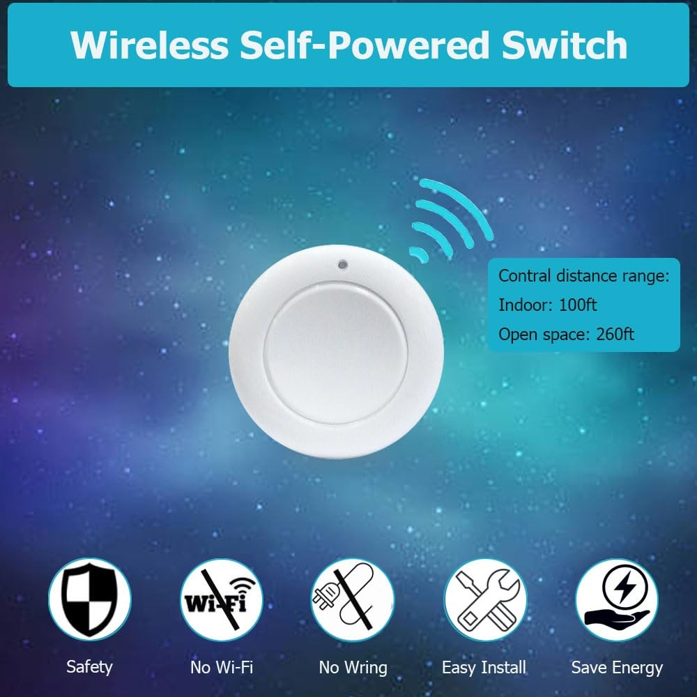 Disposal Sink Top Switch, Garbage Wireless Switch - Remote White