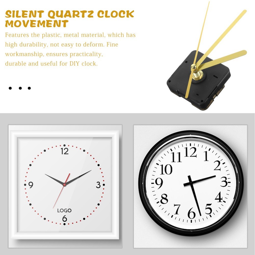 Clock Movement Replacement Kit DIY Mute Wall Clock Mechanism with Hands