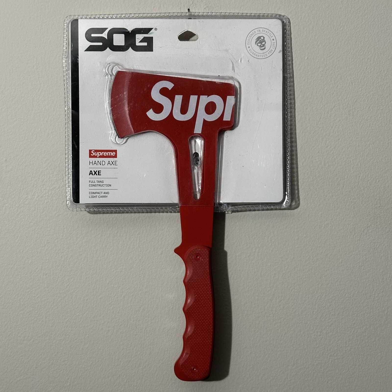 Supreme SOG Hand Axe SS18 Red Collectible