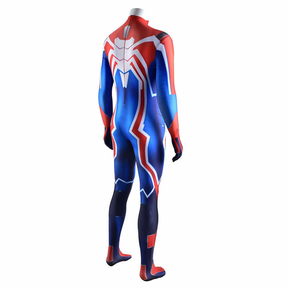 New Velocity Spider-Man Jumpsuit Spiderman Cosplay Costume Halloween Adult/Kids