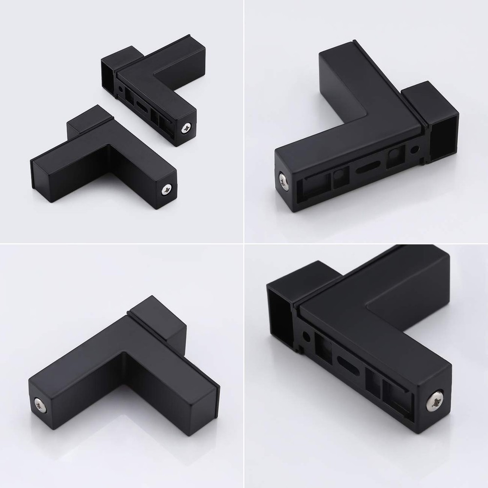 Glass Shelf Brackets Solid Metal Adjustable Floating 2 Pcs or One Pair Wall