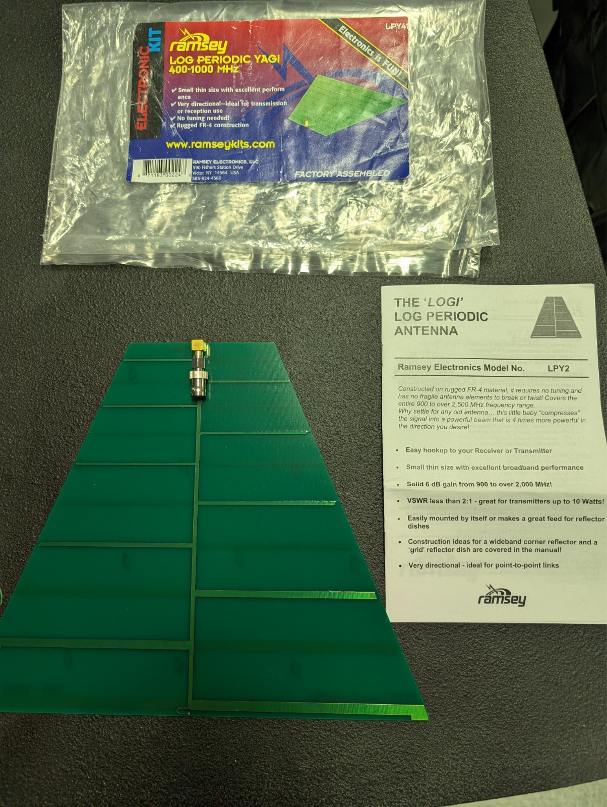 TSCM 2 Ramsey Electronics Log Periodic Antennas