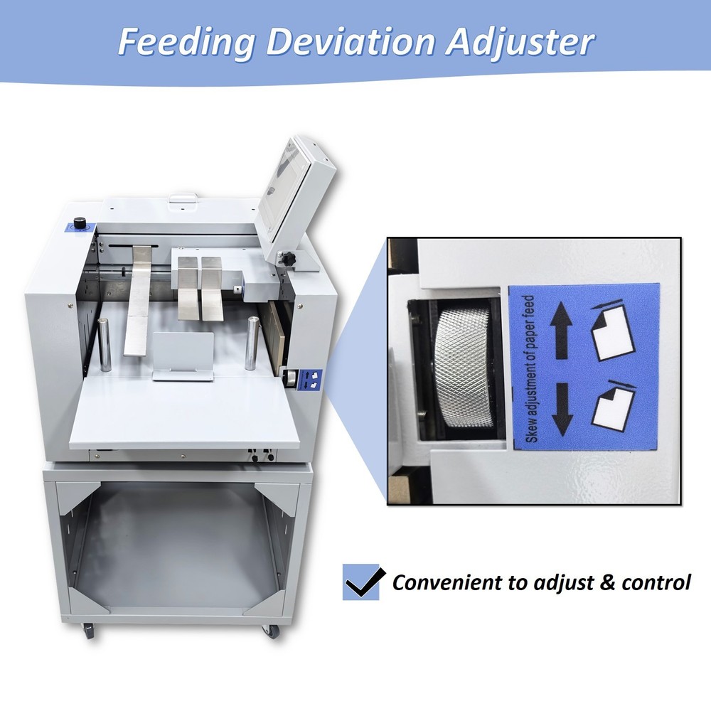 110V Digital 13"Full Automatic Creasing Perforating Machine 2600 Sheets/H Speed