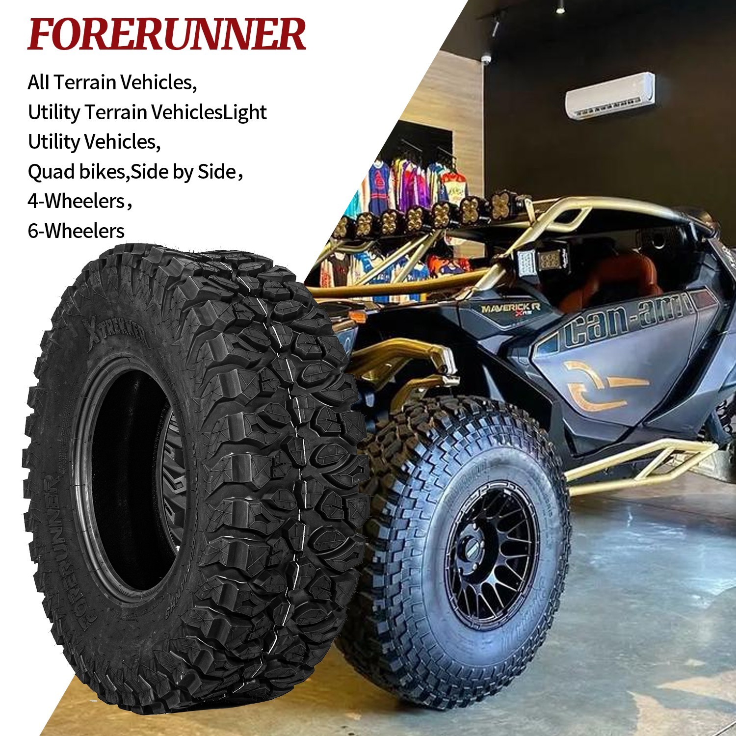 4X 32x10x15 10PR Radial 32x10R-15 ATV UTV Tires 32 10R 15 All Terrain Heavy Duty