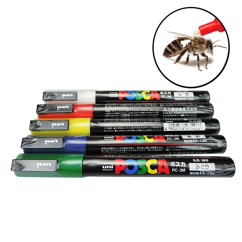 5PCS /Sets Queen Bee Marking beekeeper Marker Pen Beekeeping Plastic Marks Pen