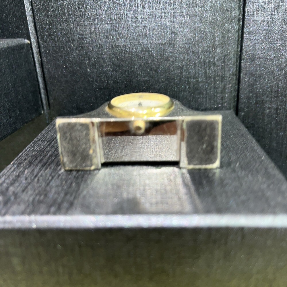 Platinum Miniatures Collection Clock Gold Tone