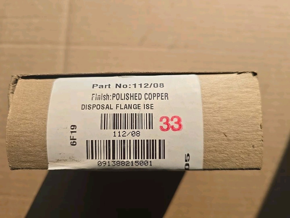Brasstech 112/08 Disposal Flange Only Polished Copper