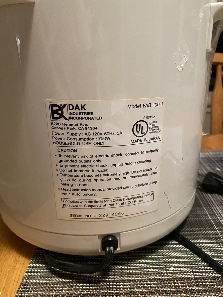 DAK Auto Bakery Round Bread Baker Machine FAB-100-2