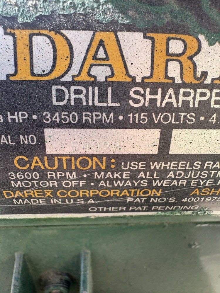 DAREX DRILL SHARPENER w/ STAND