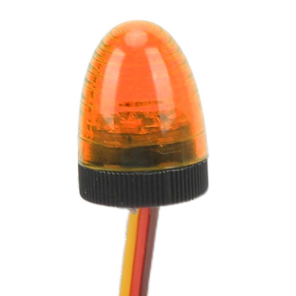 Yellow RC Car Alarming Light 5 Light Modes High Simulation Round Compact Y