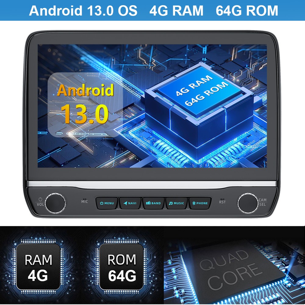 Carplay Car Stereo Radio For 2014-2018 Chevrolet Silverado GM Sierra 4+64G