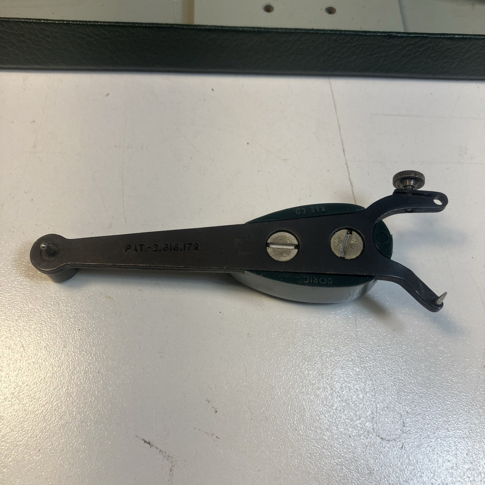 K&E KEUFFEL & ESSER DORIC DRAFTING LETTERING SET MODEL 8915 W/ CASE