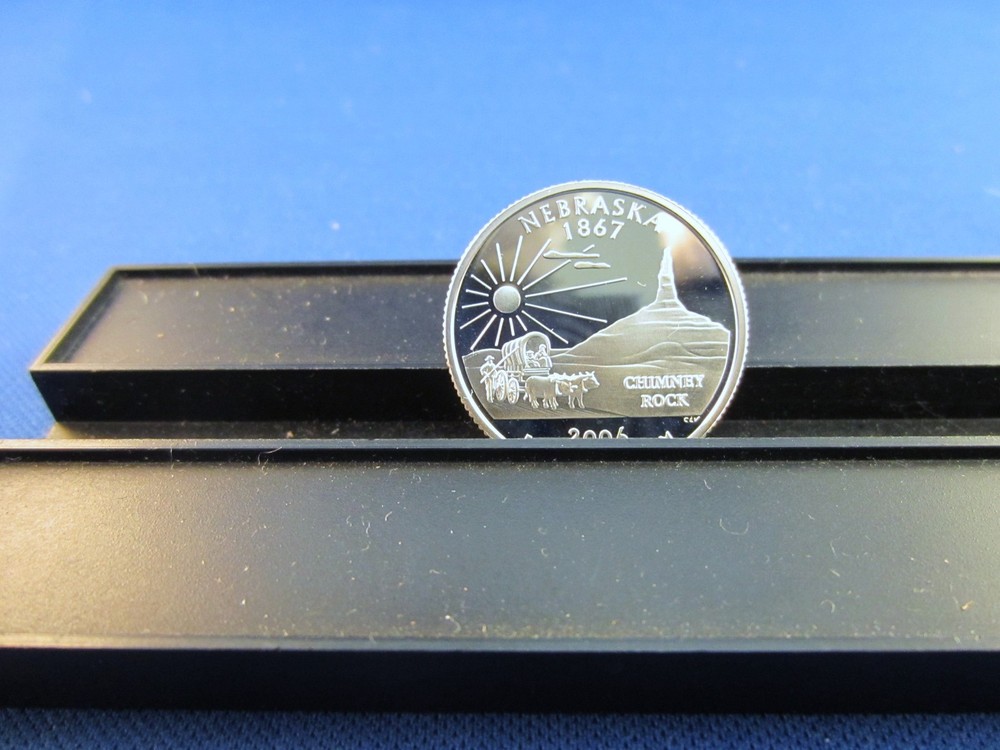 2006-S Silver Quarter Nebraska Deep Cameo Mirror Proof Upper Grading Range