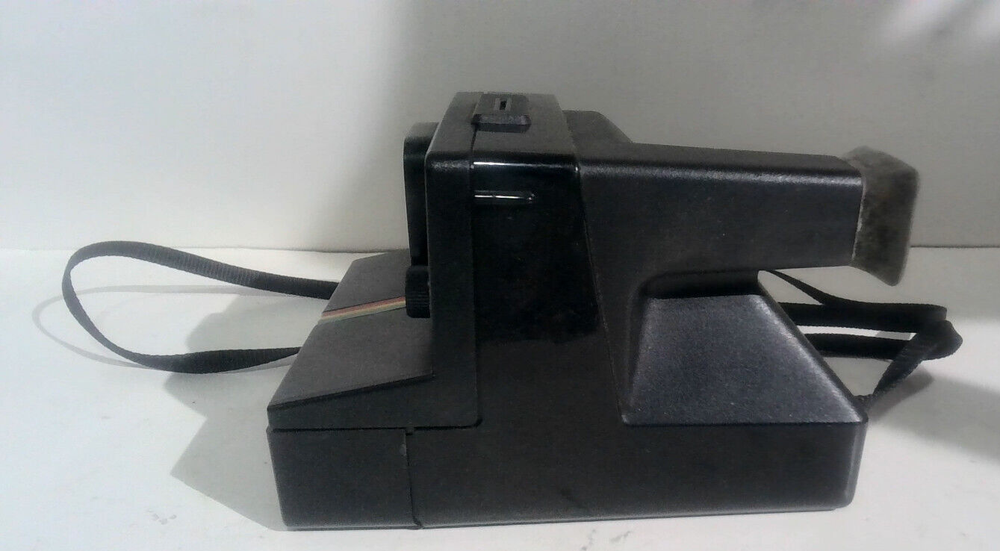 VINTAGE Polaroid Land Camera Time-Zero One Step Sylvania SUPER 10 Flash Untested