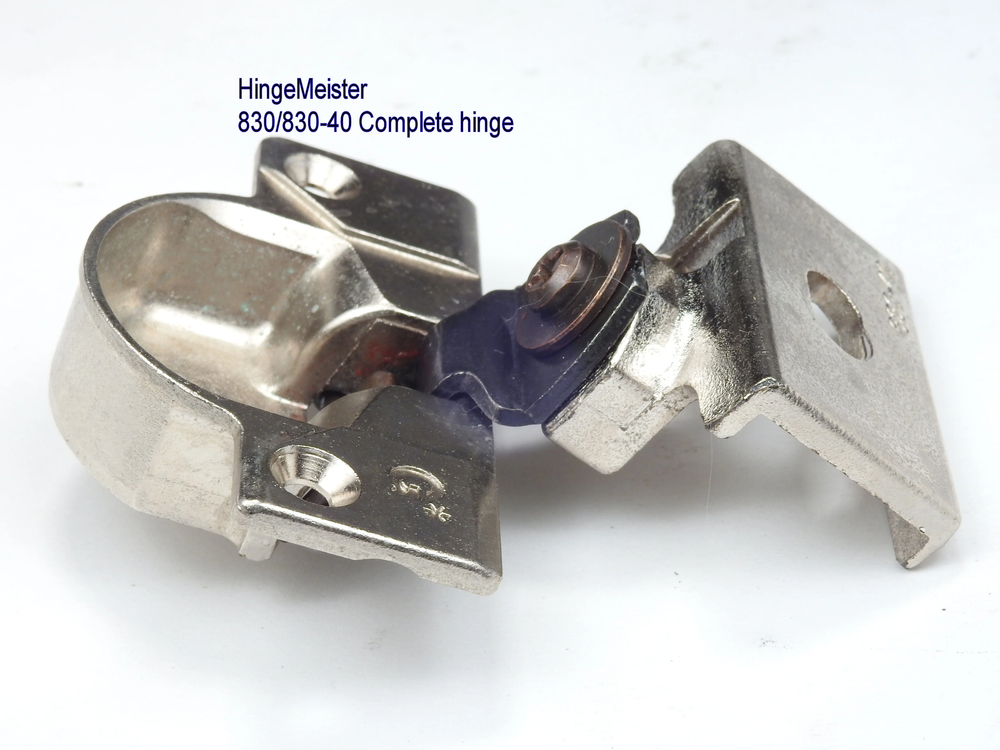 Grass 830-40 Nickel Hinge and mounting plate - Complete Hinge