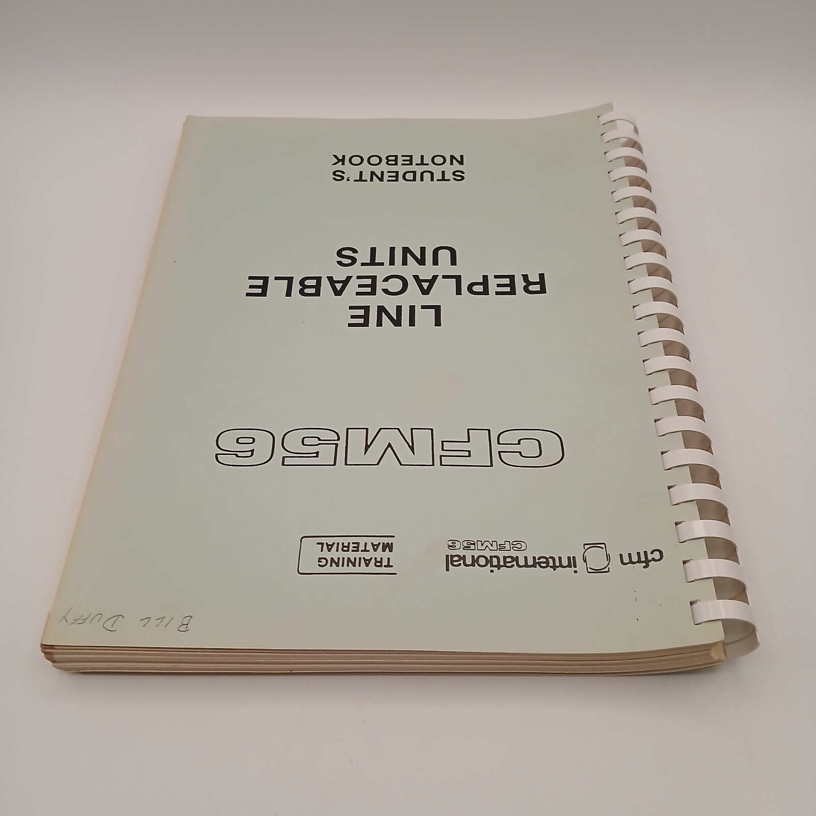 Vintage CFM International CFM56 Line Replaceable Units Students Notebook Manual