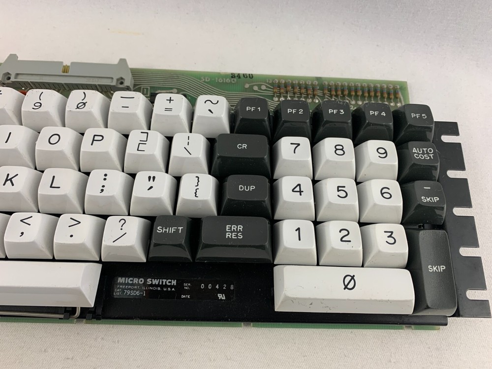 Vintage Micro Switch SD-16160/ 79SD6-1 Stepped Hall Effect Keyboard Complete