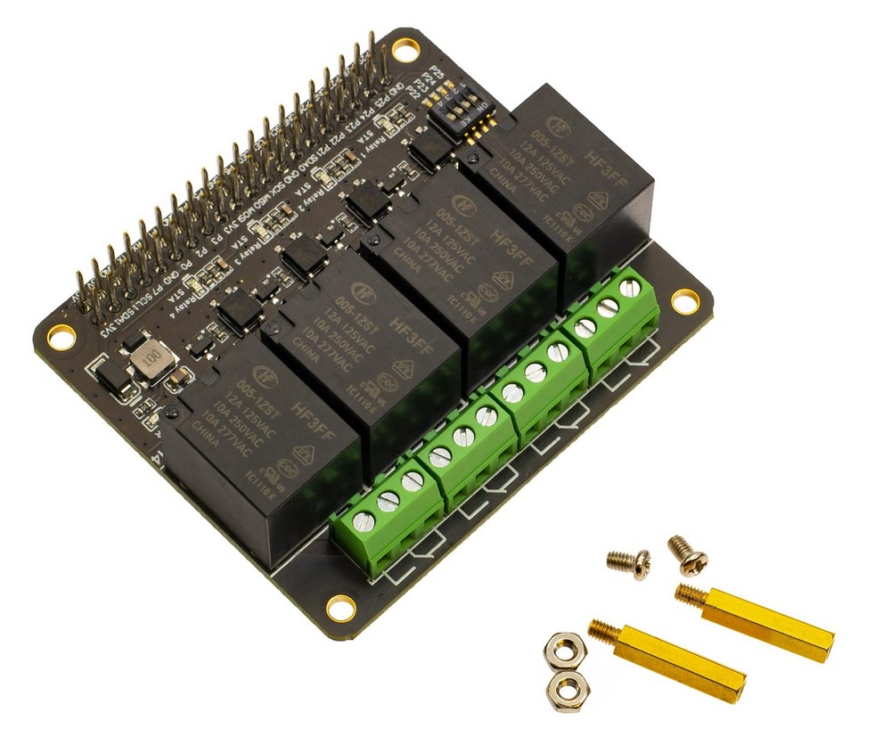 4-CH Relay for Raspberry Pi Zero Zero W Zero WH 2B 3B 3B+ 4B Power Relay Expa...