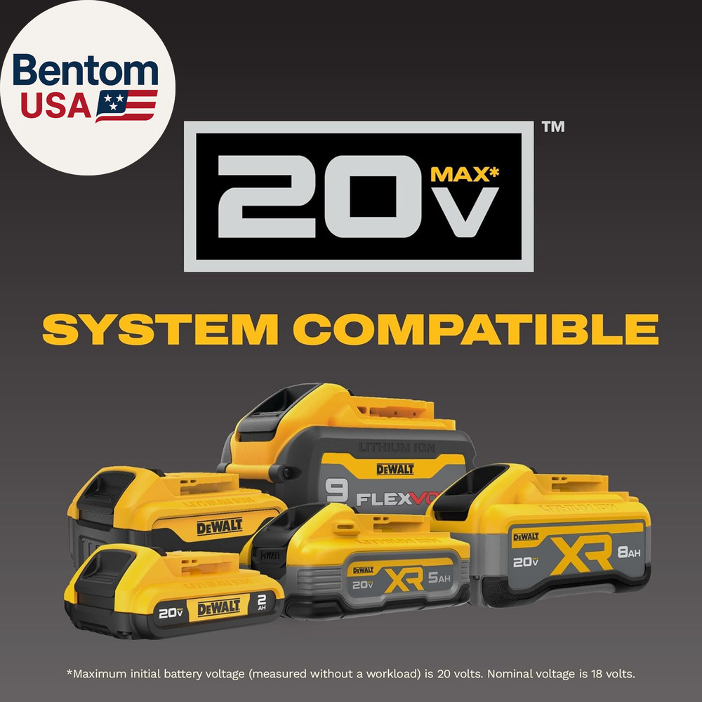 20V Max Cordless Drill Driver Set, 2 Speed, High Performance Motor, Includes 2 X