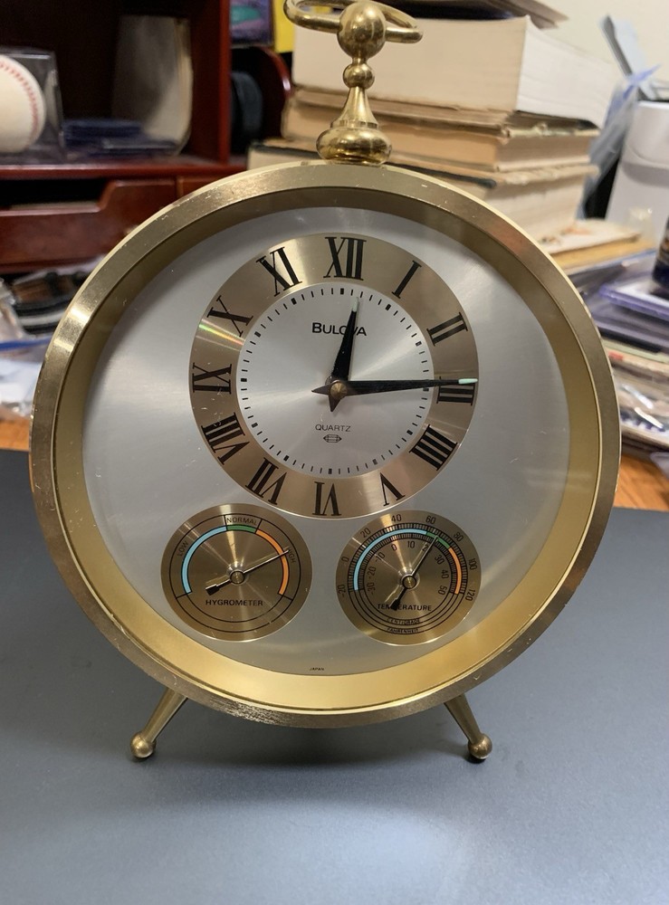 BULOVA Clock (Hygrometer-Temperature) works great