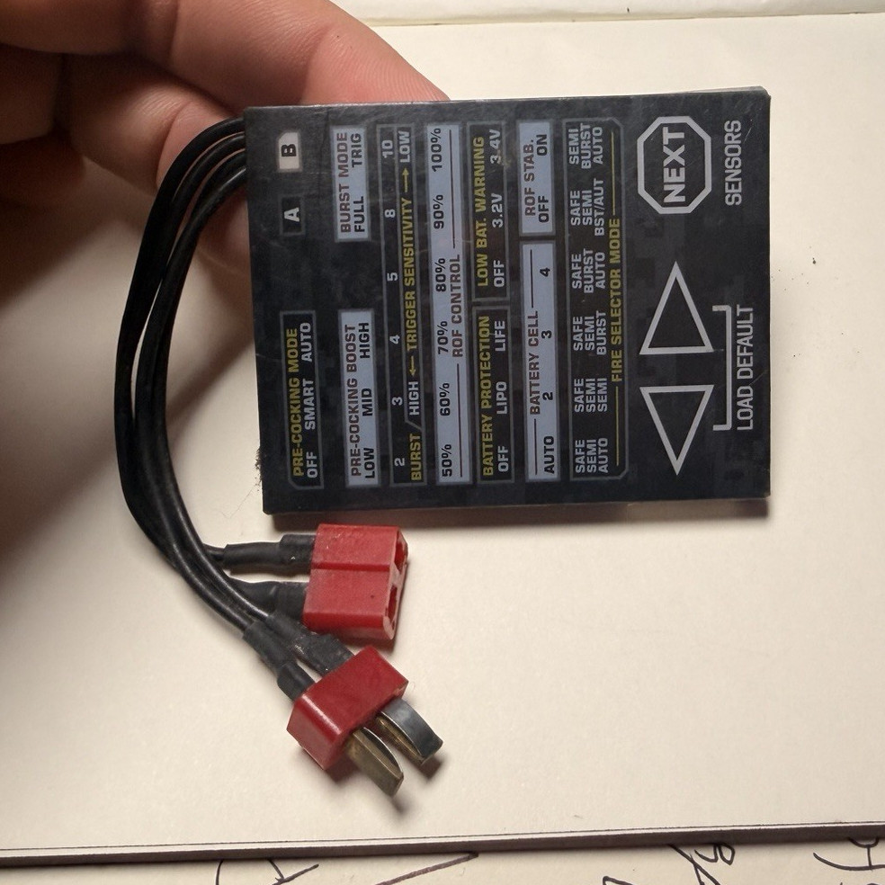 GATE TITAN Advanced Airsoft AEG MOSFET Control System Programming Card