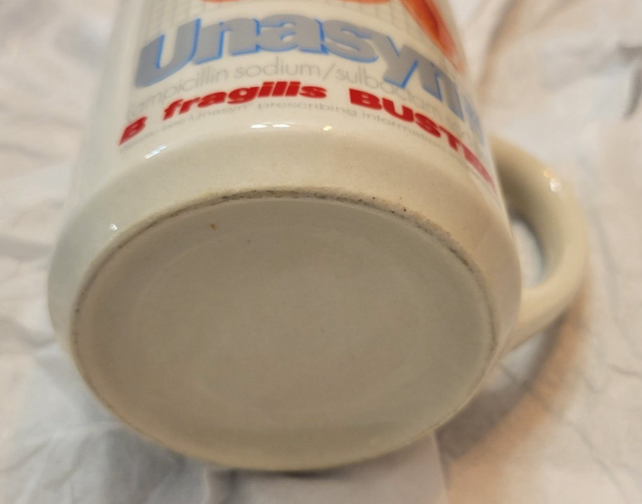 Unasyn Coffee Mug Color Changing Graphics Pharmaceutical Drug B Fragilis