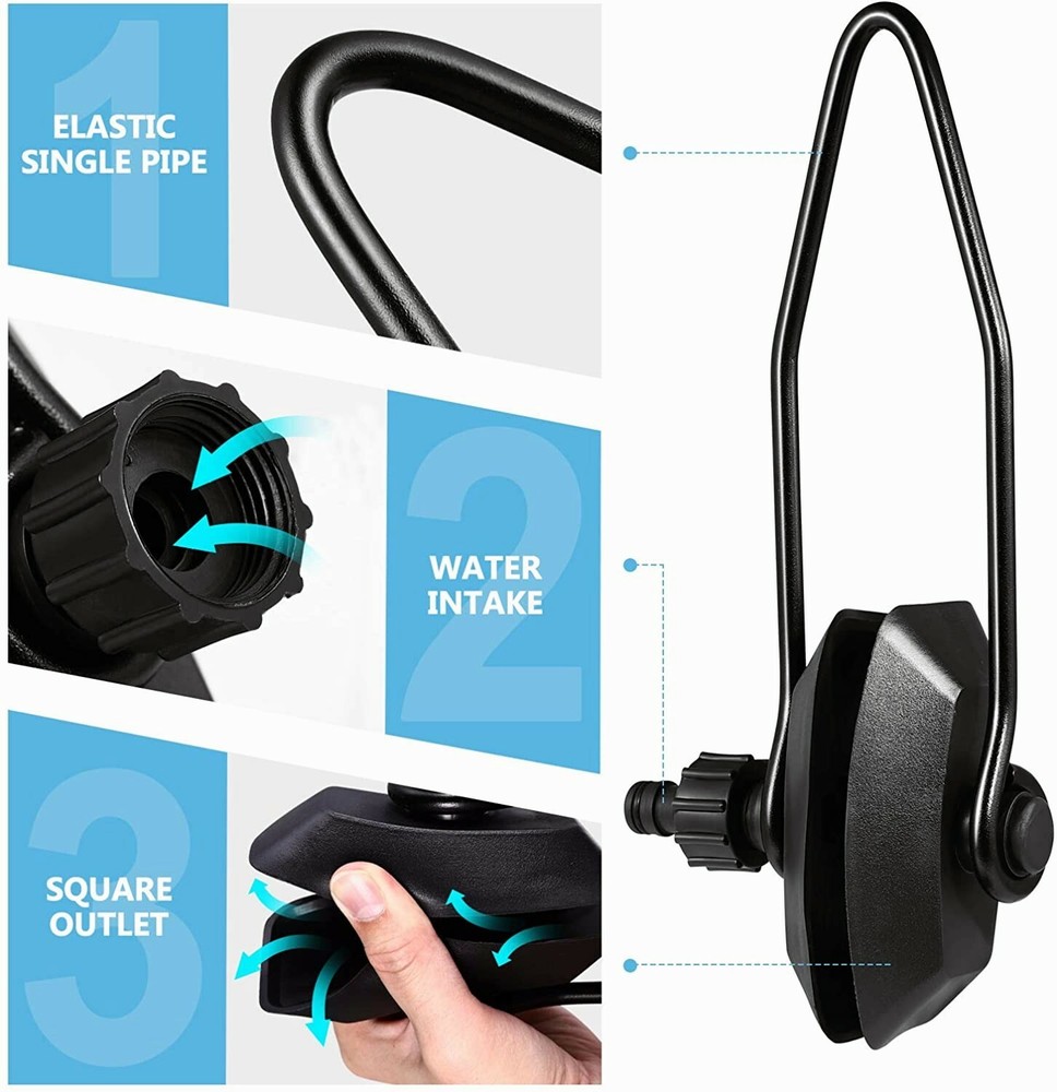 Rectangular Outboard Motor Water Flusher Marine Boat PVC Ear Muff Cup Flusher