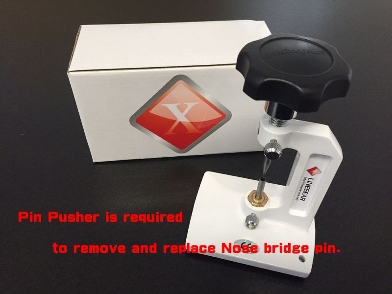 LINEGEAR Nose Bridge Flex Coupler Black for Oakley Juliet 2 pcs [NBFC90-BK]