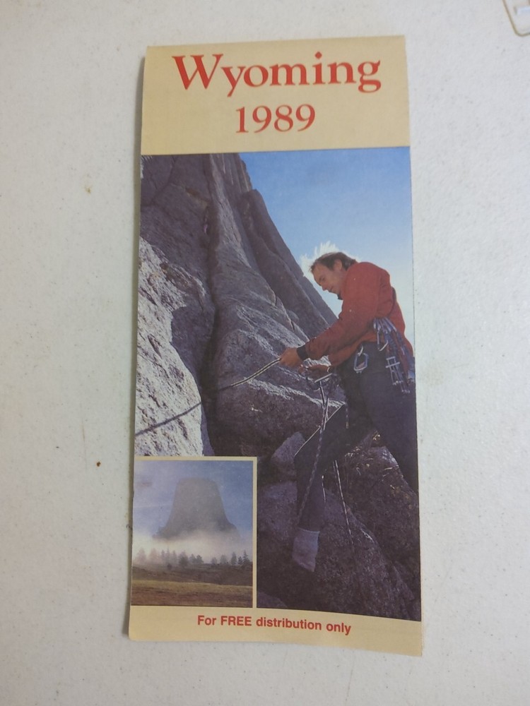 1989 Wyoming Highway Commission Map