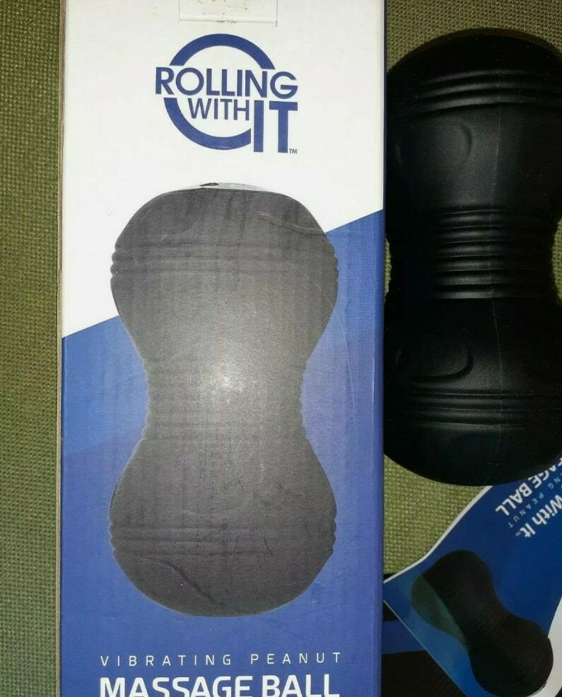 Vibrating Peanut Massage Ball Massager Trigger Point Tool like Foam Roller