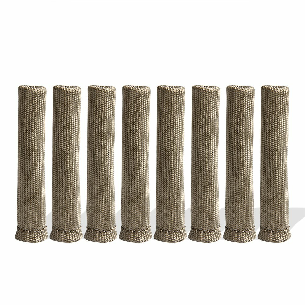 2500° Spark Plug Wire Boots Heat Shield Protector Sleeve SBC BBC 350 Titanium