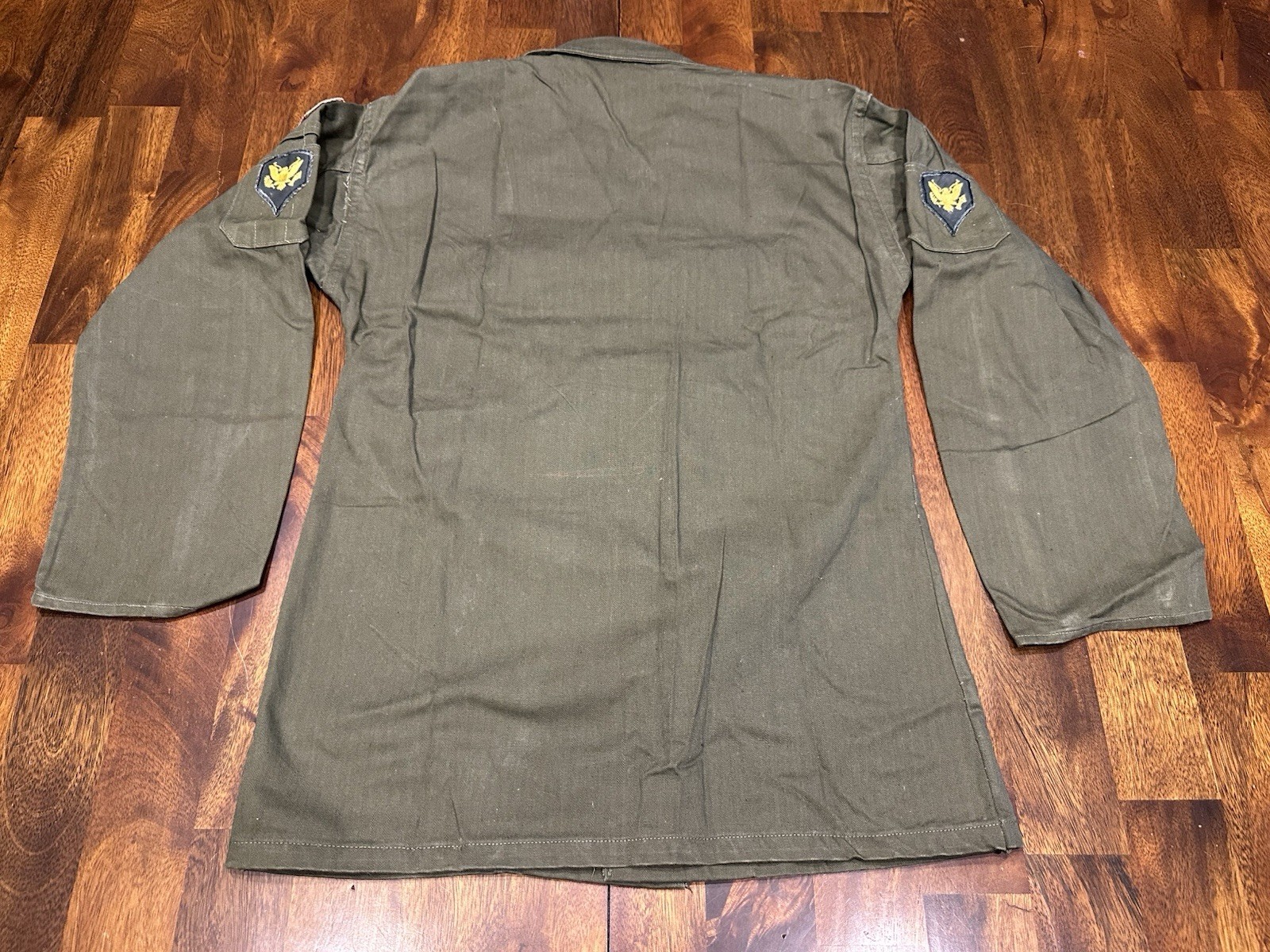 Korean War Era Fatigues HBT Herringbone Twill Shirt + Cotton OG 107 Trousers