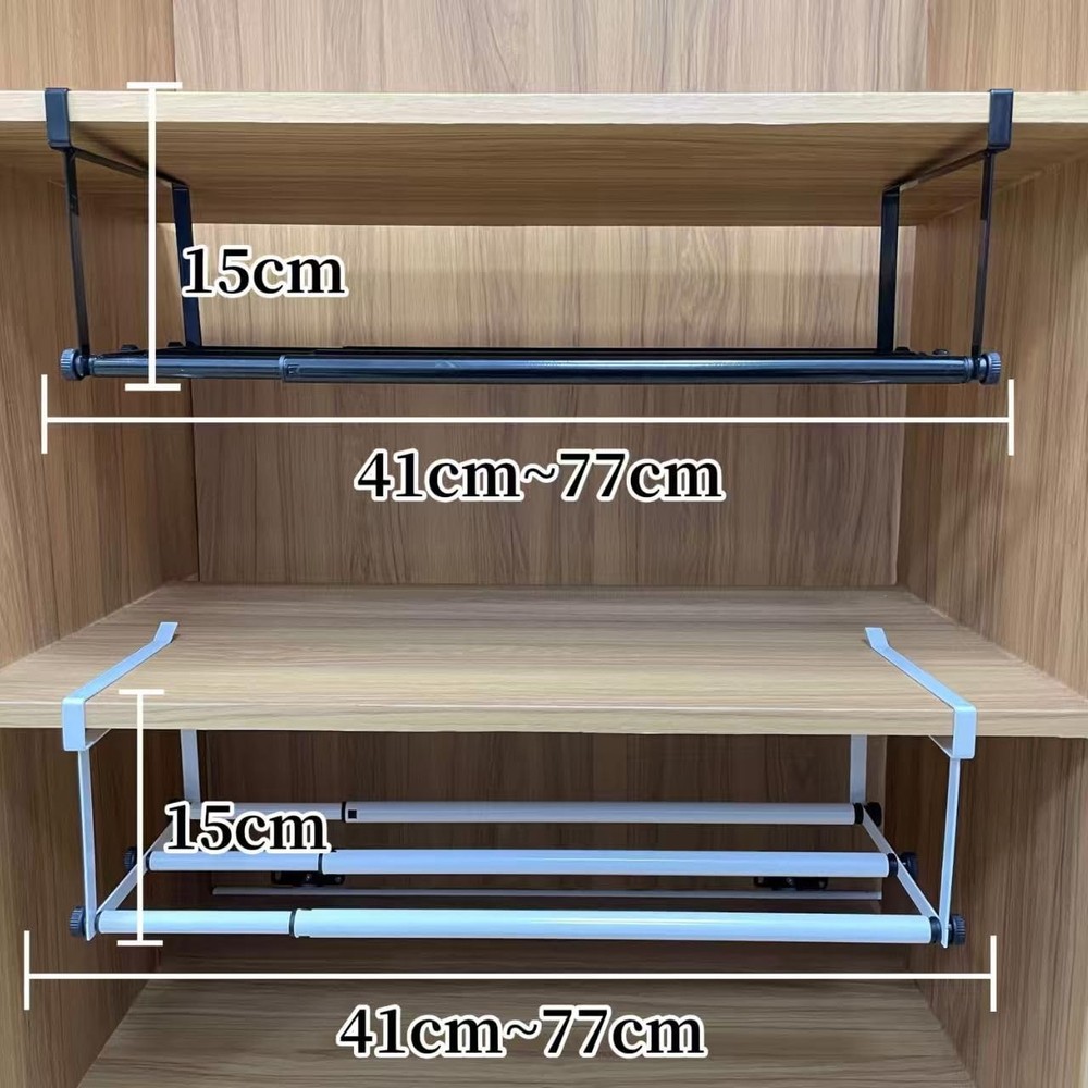 Expandable Shoe Rack & Hanging Shoe Organizer, Adjustable Under Shelf Storage...