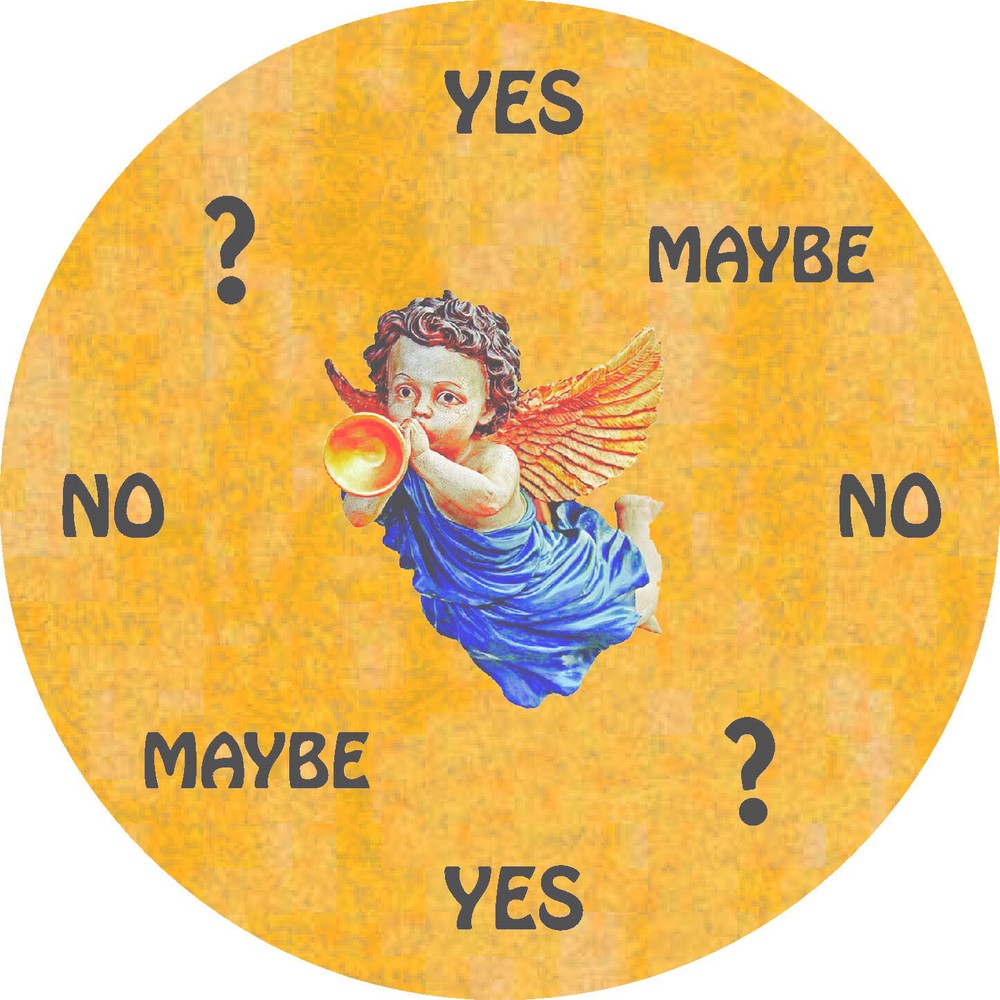 5" Angel Board - Pendulum Dowsing Divination Board - "Cherub 3"