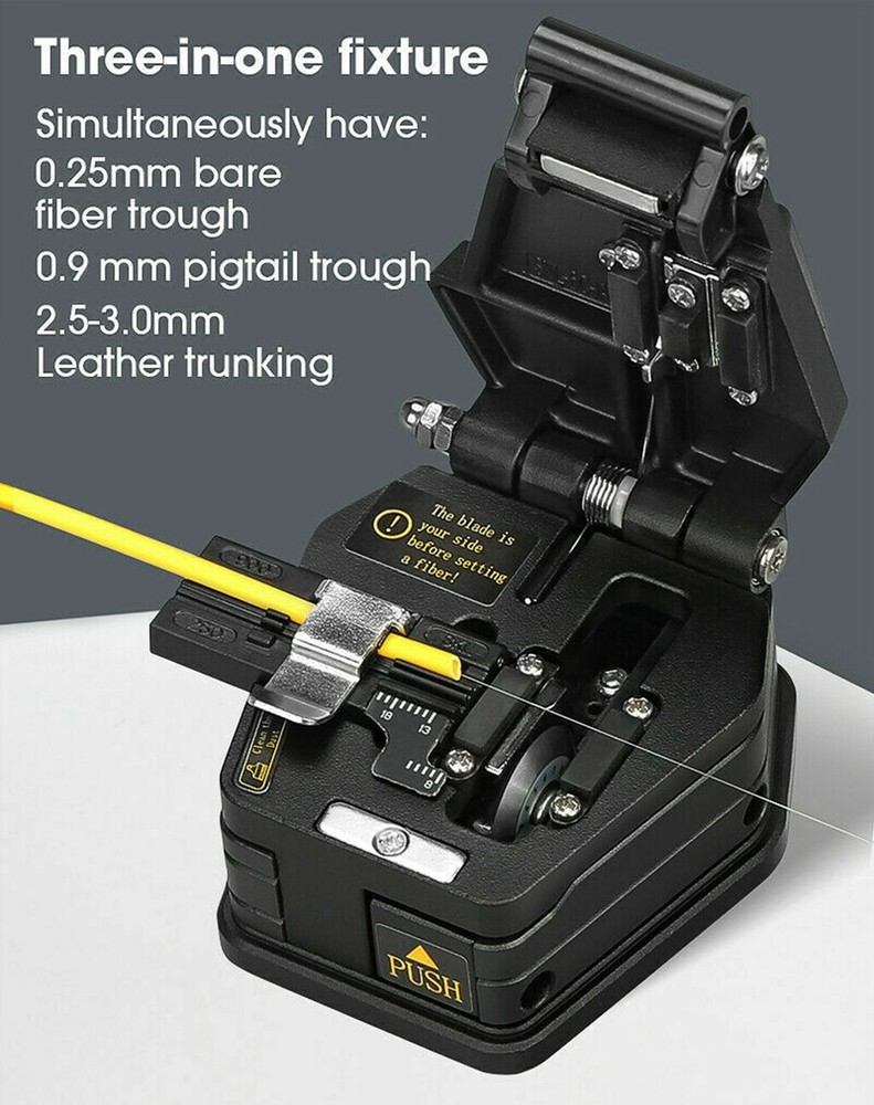 Fiber Cleaver FTTT Fiber Optic Tools Knife Cable Cutter Tools 16 Surface Blade