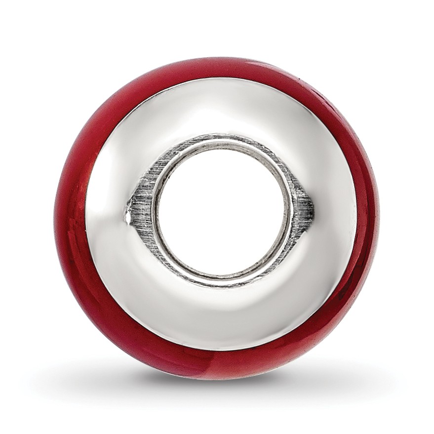Silver Reflections Red Quartz Stone Bead QRS1719