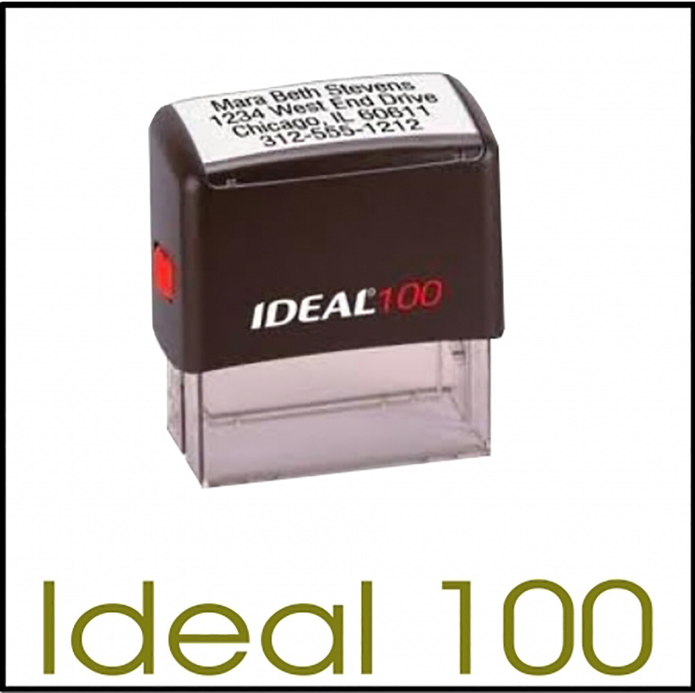 Ideal 100 Replacement Ink Pad R100 Red Ink