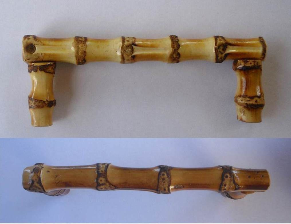 Bamboo Wood Handles Bath/Kitchen Cabinet/Drawer Pulls-Set of 2- Eco-Friendly