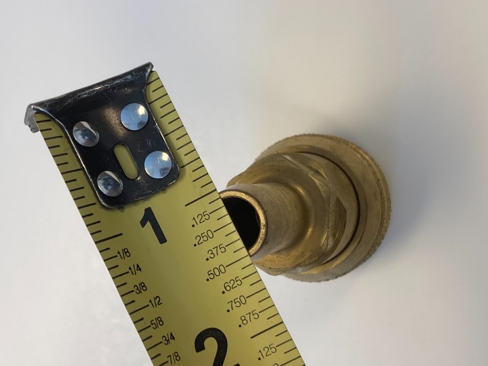 Hansen Pneumatic Coupler 1/2" Push-Tite x 1/2" Quick Release Coupler, Brass
