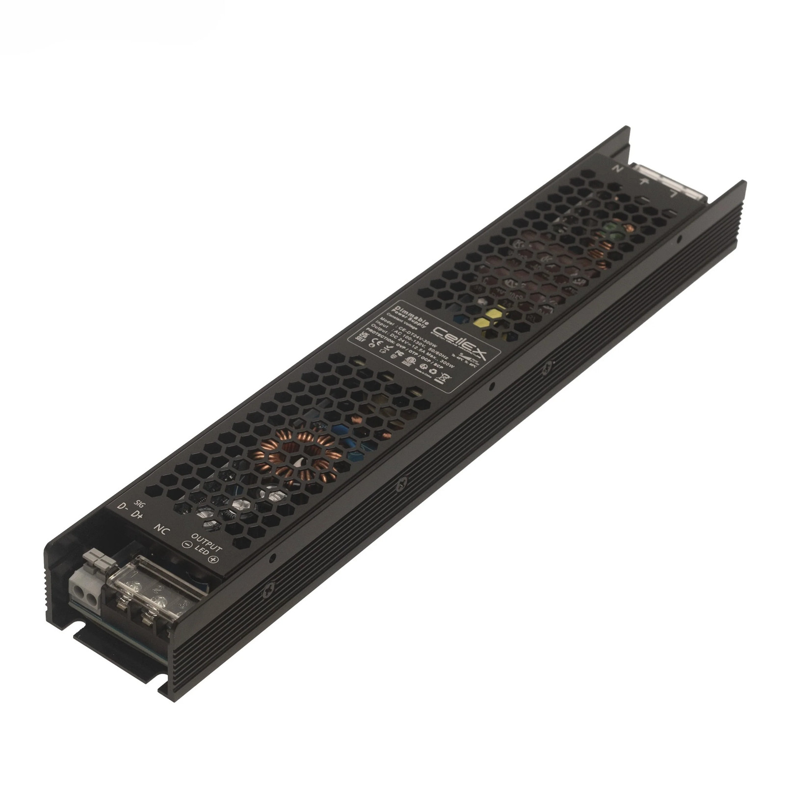 Dimmable TRIAC LED Transformer 24V 300W IP20 ETL Listed