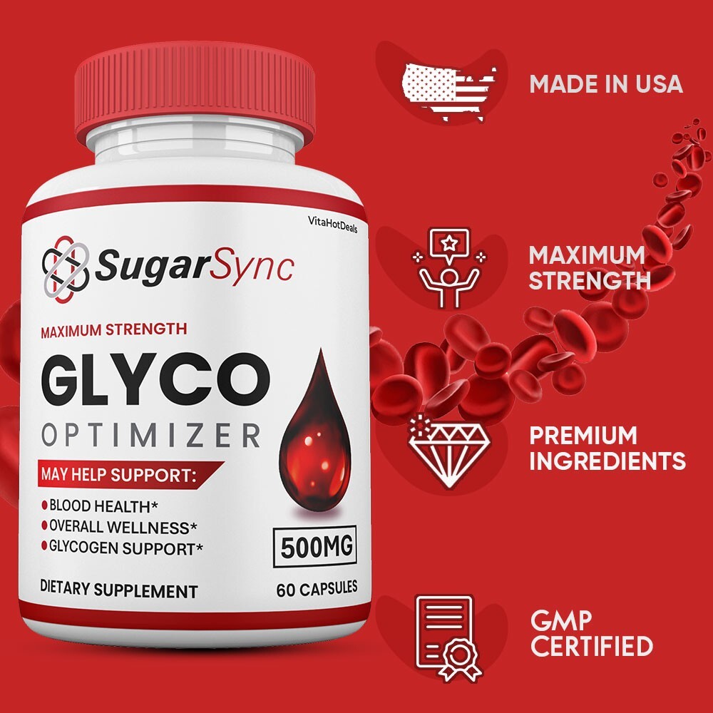 Sugar Sync Glyco Capsules, SugarSync Optimizer Max Strength Supplement (3 Pack)