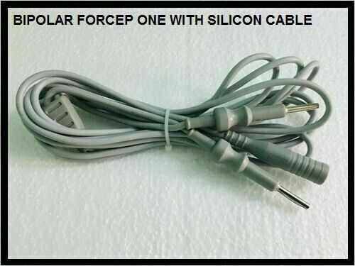 Electrosu.rgical Mini Cautery Bipolar Forceps with Silicon Cable Laparoscopy $#&