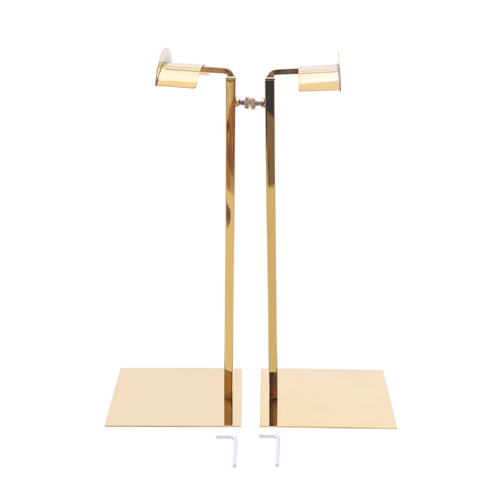 2Pack Metal Handbag Display Rack with Adjustable Height for Stylish Storage