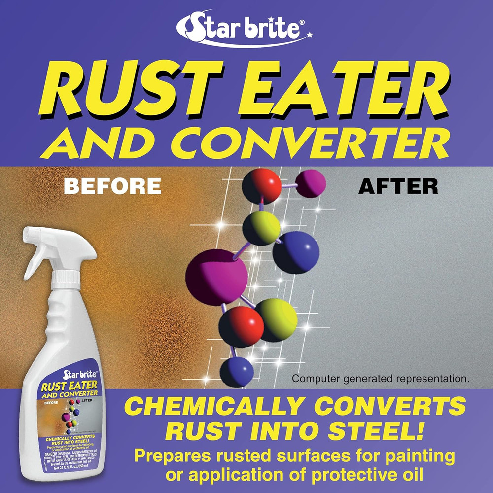 Rust Eater & Converter - Chemically Converts Rust into Steel